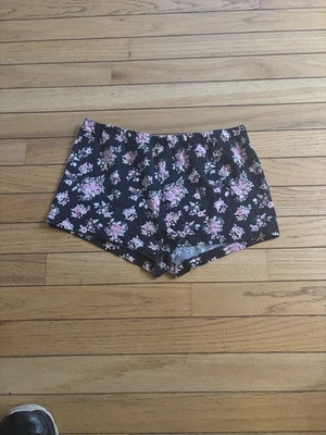 Forever 21 Negro Rosa Floral Lindo Botín Pantalones Cortos Rosas Rosa Para Mujer Talla S Pequeño Foto 1 de 2
