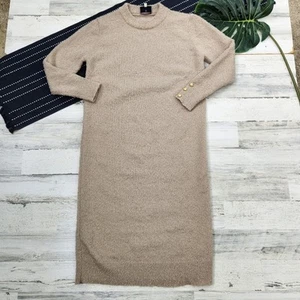 Vestido Tuckernuck Tan Boucle Tejido Nelle Maxi Talla Pequeña - Imagen 1 de 7