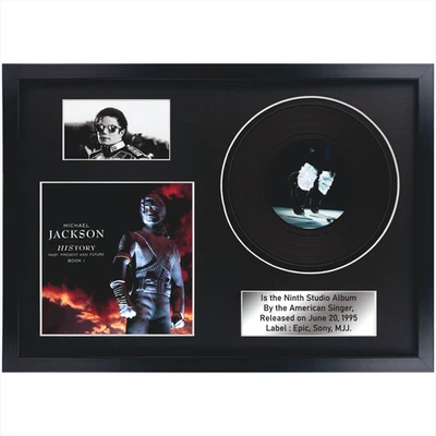 Michael Jackson HIStory:Past,Present and Future, Book I. Souvenir in black frame - Image 1 of 4