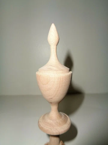 WOOD FINIAL UNFINISHED FOR CLOCK OR FURNITURE #87 Cover