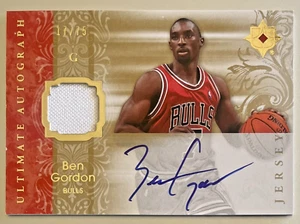 2006-07 Ultimate Collection Ultimate Auto Jersey /75 Ben Gordon #AU-BG Bulls - Picture 1 of 2