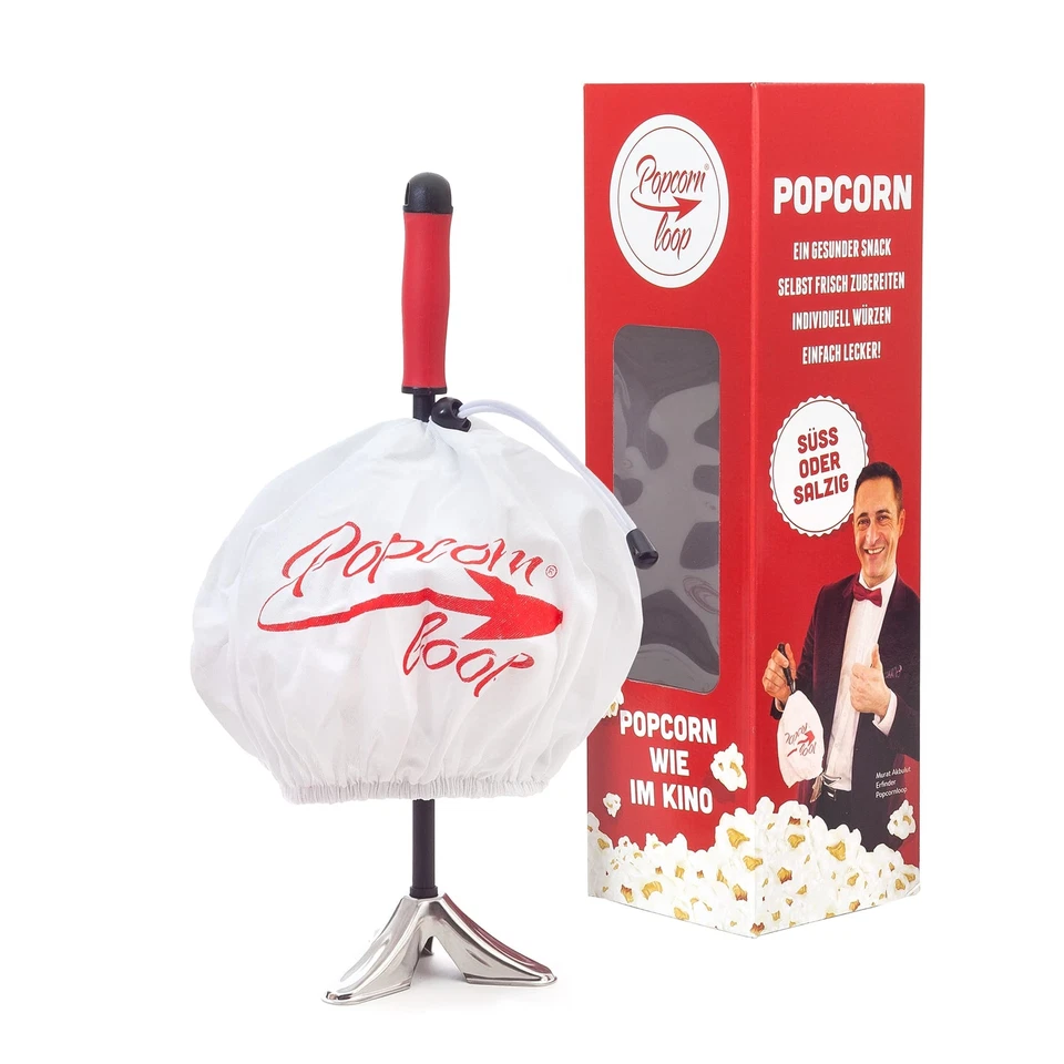 Popcornloop Original Popcornmaschine für Popcorn Mais Zuhause Heimkino