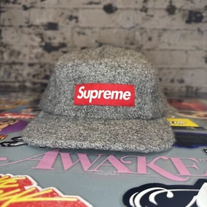 Supreme Harris Tweed Wool 5-Panel Grey FW12 Adjustable - Picture 1 of 4