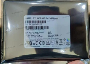 Samsung SM883 3.84TB SSD R-REM-SCE-MZ-7KH3T80 SATA 6.0Gbps MZ7KH3T8HAJR-00005 - Afbeelding 1 van 3