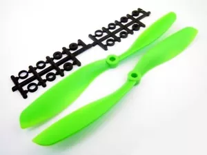 10x4,5 Quadrocopter Luftschrauben Propeller rechts & links (CW & CCW) GRÜN - Bild 1 von 1