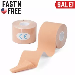 2 Roll 5mx5cm Kinesiology Therapeutic Tape Elastic Sports Muscles Waterproof - Picture 1 of 5