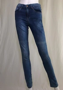 Topshop Moto Women's Super Skinny Jeans Denim Blue High Rise Size 28 - Picture 1 of 11