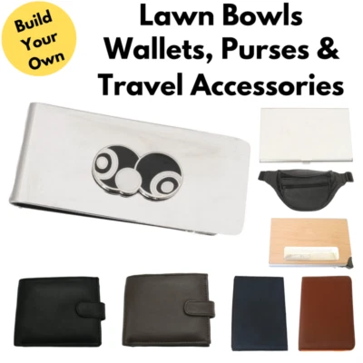 Lawn Bowls Wallets Card Holders & Custom Leather Travel Goods - Image 1 of 3