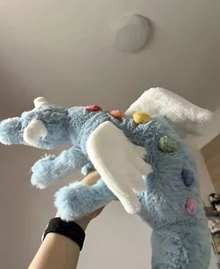 Large Sky Blue Dragon Plush Toy Jelly Cat Style Stuffed Animal 50cm Soft - Picture 1 of 9
