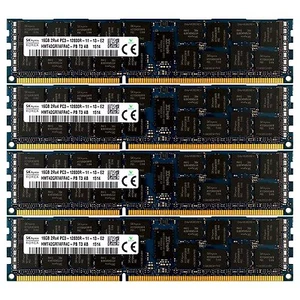PC3-12800 4x16GB HP Proliant BL2X220C BL460C BL465C BL490C BL620C G7 Memory Ram - Picture 1 of 1