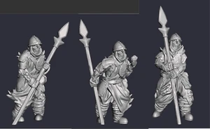 Zombie Spearmen D&D Bestiary 3 multi listing 28mm 32mm - Picture 1 of 6