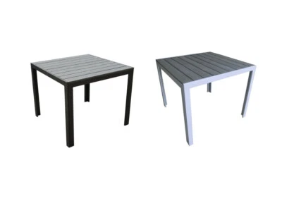 Nonwood Gartentisch Esstisch Balkontisch Fire 90 x 90 cm wetterfest Alu 2.Wahl - Bild 1 von 4