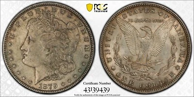 1879 Morgan Dollar PCGS MS61 Certified 43139439 - Image 1 of 4