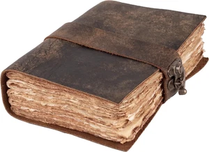 Leather Bound Vintage Journal for Women & Men - Book of Shadows - Lock Closure - - Picture 1 of 12