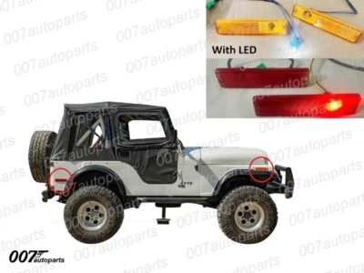 Juego de luces LED delanteras traseras laterales para camioneta Jeep Cherokee CJ5/6/7 J10/20 Foto 1 de 4