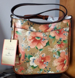 PATRICIA NASH Signature Print Emeline Crossbody Macy's Exclusive Design Satchel - Picture 1 of 2
