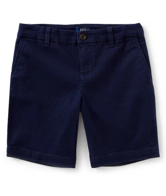 Ralph Lauren Girl's Stretch Chino Shorts Navy Blue Size 8 or 14 - Image 1 of 4