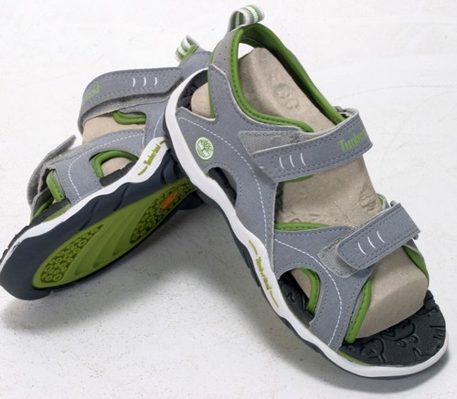 SANDALI TIMBERLAND ROCK SKIPPER GRIGIO VERDE UK12 EU38 5 NUOVI CON SCATOLA 65713