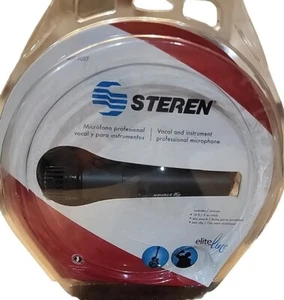 STEREN VOCAL AND INSTUMENTAL MICROPHONE With 16' /5m Cable - Picture 1 of 3