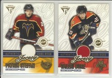 2002-03 PACIFIC PS TITANIUM PATRIK STEFAN PATCH #4 Game Used Authentic Thrashers