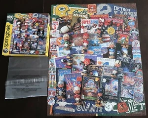 Springbok 1000 Piece Super Bowl Football Puzzle Packers Lions Giants Jets - Picture 1 of 3