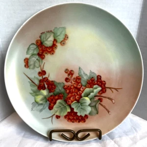 Teller Deko mit roten Beeren & Blättern 10 Zoll - Bild 1 von 3