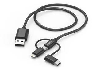 Hama Adapter / Kabel / Stecker 3in1 Ladekabel (1,5m) - Bild 1 von 2