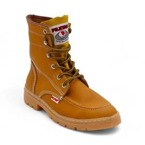Tracker Men's Camel Leather Short Boots - Picture 1 of 11