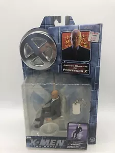 X-Men Marvel The Movie Patrick Stewart Professor X Action Figure 2000 SILVER - Picture 1 of 9