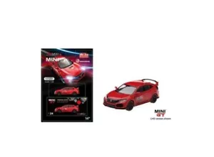 Mini GT 2018 HONDA CIVIC TYPE R FK8 time attack marcio LHD 1:64 MGT00024MJ - Foto 1 di 1