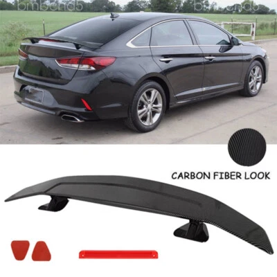 46" Car Carbon Style Rear Trunk GT-Style Spoiler Racing Wing For Hyundai Sonata - Image 1 of 4