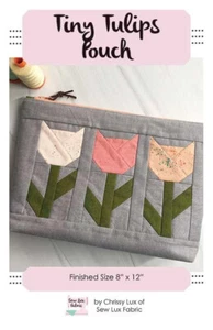 Pequeña bolsa de tulipanes patrón de tela Chrissy Lux de costura lux SLF 2103 - Imagen 1 de 2