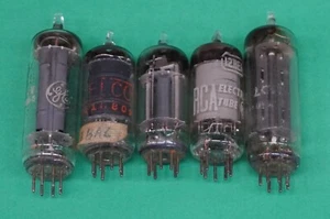 AA5 Classic Radio Tubes -- 12AV6, 12BA6, 12BE6, 35W4, 50C5 -- set of [5] - Picture 1 of 1