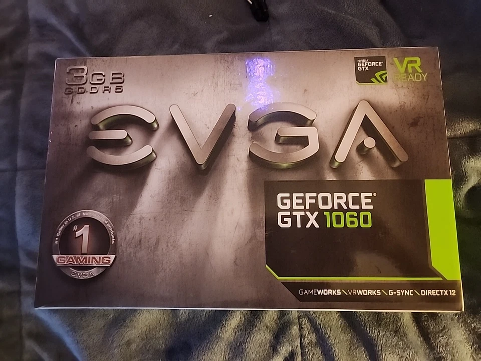 EVGA 03G-P4-6160-KR GeForce GTX 1060 3GB BOX ONLY NO GRAPHICS CARD OR ACCESSORIE - Image 1 of 1