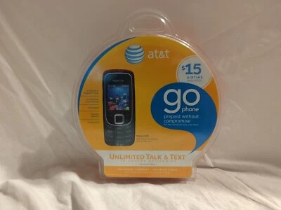 AT&T GoPhone Nokia 2320, Black, GSM - NEW IN SEALED PACKAGE - Image 1 of 4