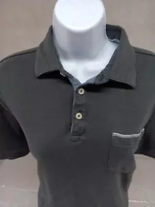 Tahari Polo Shirt Womens Large Black 100% Cotton Short Sleeve Pocket - Picture 1 of 11