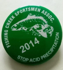 Fishing Creek Sportsmen Association 2014 Pin Back Pin - Picture 1 of 3