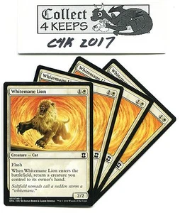 Magic MTG Eternal Masters 2015: 4x x4 Whitemane Lion White Playset Unbespielt 037 - Bild 1 von 1