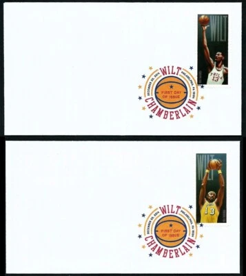 USA, SCOTT # 4950-4951, DCP SET 2 FDC COVERS WILT CHAMBERLAIN & BASKETBALL 2014 - Image 1 of 3