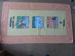 Tim und Struppi - Die Zigarren des Pharao Strandtuch - ca. 1990er Jahre - selten - Bild 1 von 2