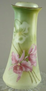 Orchidee Blumen Hutnadel Halter Pre-WW2 Germany Porzellan - Bild 1 von 5