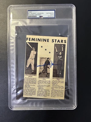 Feminine Stars Miss Mamie "Peanut" Johnson PSA Authentic Autograph - Image 1 of 2