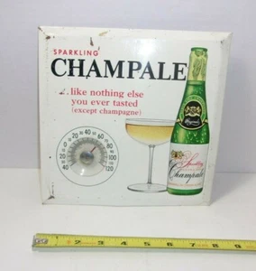 Vintage Sparkling Champale like nothing else you ever tasted Thermometer Schild - Bild 1 von 10