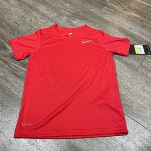 Nike Legend Training Team Short Sleeve Shirt Youth Boy's Small Red 840178 NWT - Picture 1 of 5