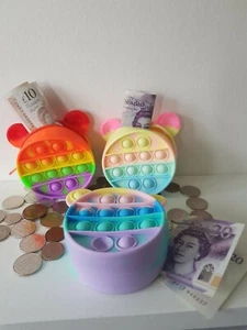 Toy🌲 Popper push Bubble Sensory Fidget toy coin purse - Picture 1 of 4