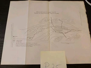 1900 Scout of Lt Dewitt Camdon To Abaya Philippines War Army Sketch Map Diagram  - Bild 1 von 2