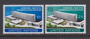 UN # 244 - 245 , ILO Headquarters , F-VF OG NH - I Combine S/H - Picture 1 of 1