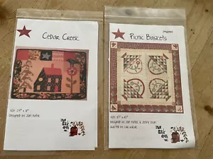 LOT OF 2 JAN PATEK PATTERNS PICNIC BASKETS AND CEDAR CREEK - Picture 1 of 5