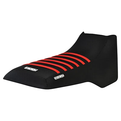 Capa de assento 1987-1999 Yamaha Big Bear 350 YFM 350 TODA PRETA - nervuras vermelhas #272 - Imagem 1 de 4