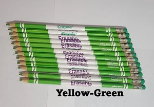 Crayola erasable colored pencils bulk 12 YELLOW-GREEN - Picture 1 of 4